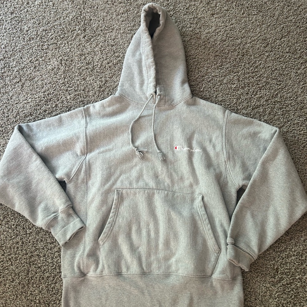Champion Men's Light Gray Hoodie